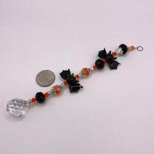 BAT HALLOWEEN Car Rearview Mirror Suncatcher Prism Charm Ornament Gift CC106